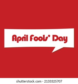 simple and elegant April Fools' Day vector. flat design. for stories. poster