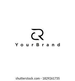 Simple, elegant and attractive CR logo design lettering.
