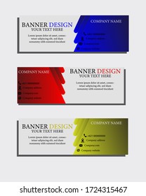 Einfaches und elegantes Banner-Design