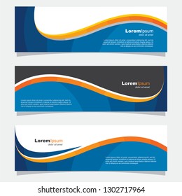 simple elegant banner designs with various colors that are so beautiful #07