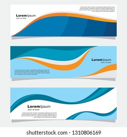 simple elegant banner designs with various colors that are so beautiful 