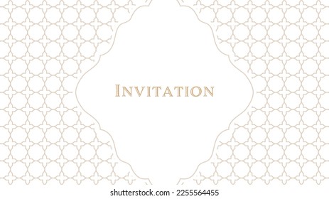 Simple and elegant banner label frame background. Vector illustration.