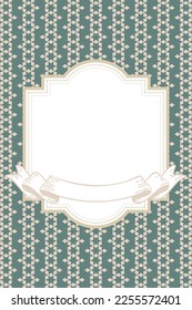 Einfache und elegante Banner-Rahmenhintergrund. Vektorgrafik.