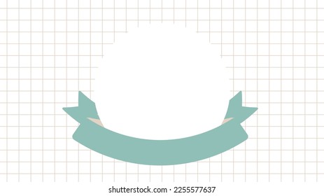 Simple and elegant banner label frame background. Vector illustration.