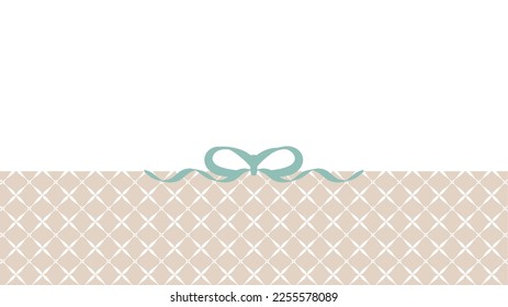 Simple and elegant banner label frame background. Vector illustration.