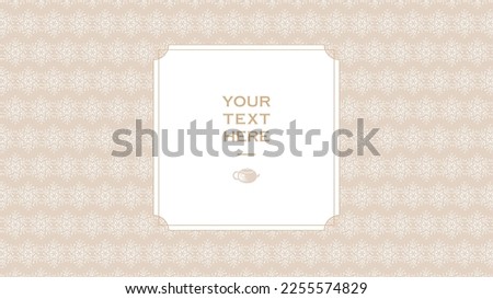 Simple and elegant banner label frame background. Vector illustration.
