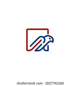 simple and elegant bird logo