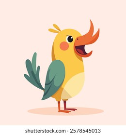 Simple and elegant bird silhouette in vector format, isolated on a solid background for easy customization.