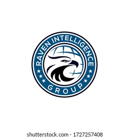 Simple and elegant bird and world logo design