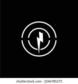 a simple and elegant black and white lightning icon, suitable for use in all fields, especially those related to the world of electrical technology