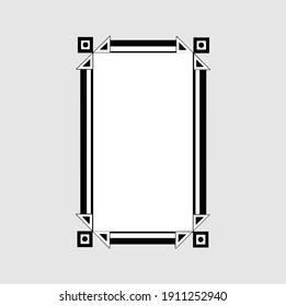 Simple and elegant blank frame design concept is suitable for your business