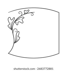 Simple elegant blank wedding frame
