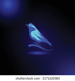 The simple and elegant blue Bird logo is perfect for your business