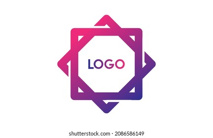 simple elegant box logo line art