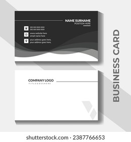 Plantilla de diseño de tarjetas de negocio simple y elegante