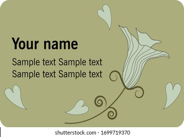 simple and elegant business card template pattern vector 