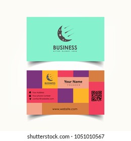 Simple Elegant Business Card Templates with Soft Color Styles