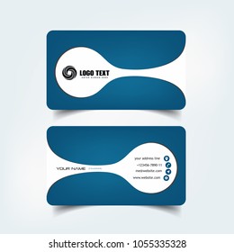 Simple Elegant Business Card Templates with Liquid Styles, Identity Card Templates