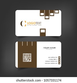 Simple Elegant Business Card Vector Templates with Hold Hand Styles, Clean Identity Card Templates