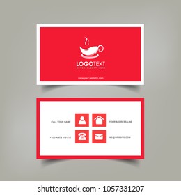 Simple Elegant Business Card Vector Templates with White Frame Styles, Clean Identity Card Templates