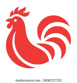 Simple and elegant chicken designs vector logo