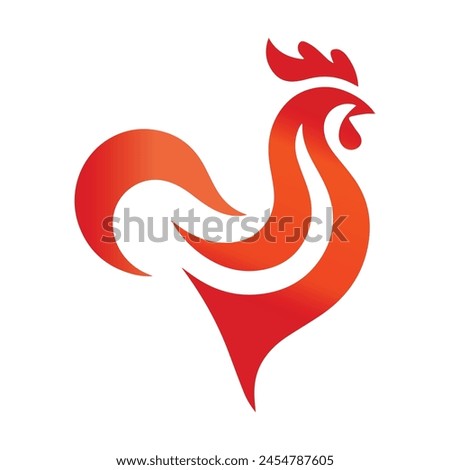 Simple and elegant chicken designs vector logo