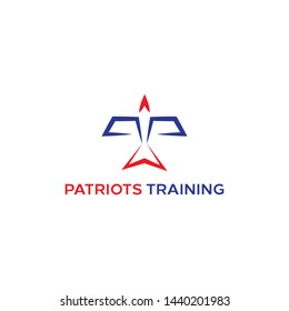 simple, elegant, clean, modern and unique concept logo design for patriots