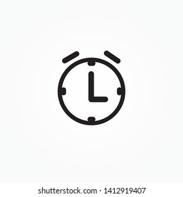 simple and elegant clock icon