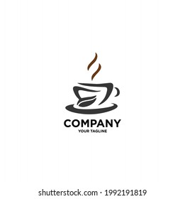 Simple and elegant coffee cup logo suitable for your business inspiration
