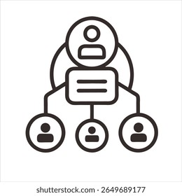 Simple and elegant communication icons for interface design projects.