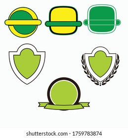 simple and elegant company icon. combination between elips shape and colour
