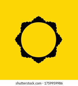 simple and elegant company icon. combination between elips shape and colour