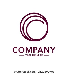 Diseño elegante simple del logotipo de la compañía