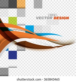 simple elegant corporate overlapping wave elements background