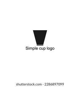Simple and elegant cup logo