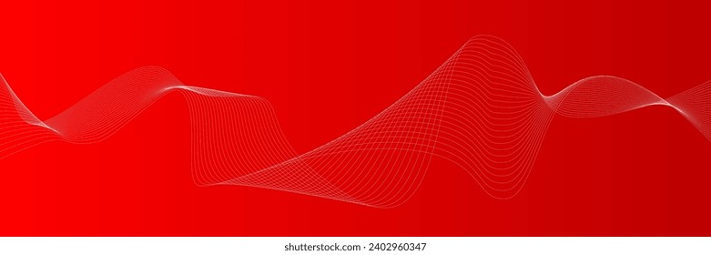 simple elegant curve abstract background red and white