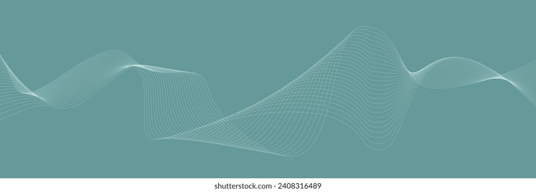 simple elegant curve abstract background ocean green