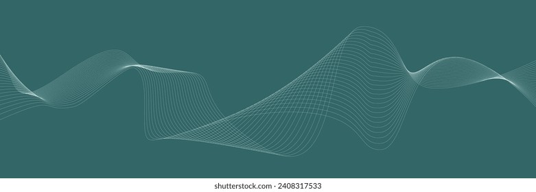 einfache, elegante Kurve abstrakter Hintergrund Moos grün