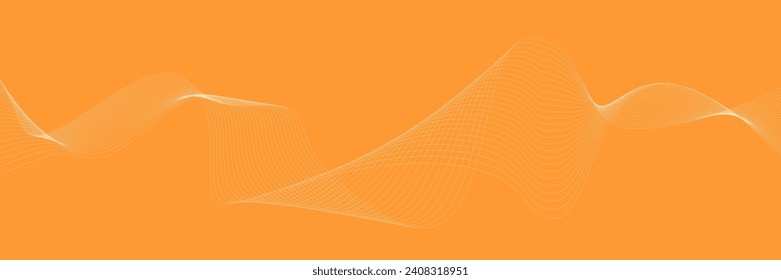 curva simple y elegante luz de fondo abstracta naranja