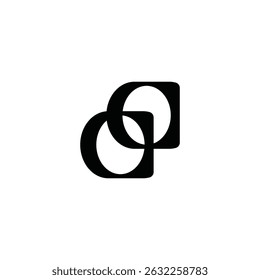 logotipo de letra DD simples e elegante