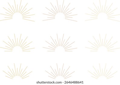 A simple and elegant decorative material with radiating lines from the center. Perfect for accents and backgrounds.