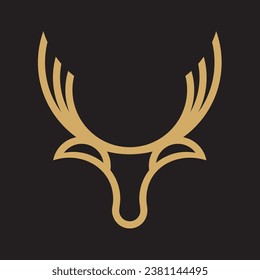 A simple and elegant deer logo can be used as a logo for hunters, animal protection, nature lovers or other companies