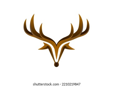 Simple Elegant Deer Logo Template
