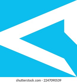 Simple elegant design, the letter C is uniquely modern. consists of blue and white. Template for emblems, logos and monograms.