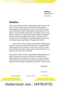 Simple and elegant design for letterhead template