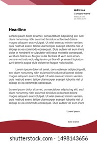 Simple and elegant design for letterhead template
