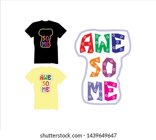 Simple &  Elegant, design for T-Shirt, symbol, logo, emblem