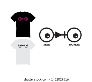 Simple &  Elegant, design for T-Shirt, symbol, logo, emblem