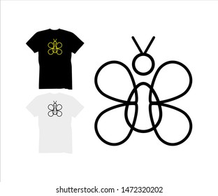 Simple &  Elegant, design for T-Shirt, symbol, logo, emblem