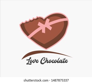 Simple &  Elegant, design for Valentine, Chocolate Love
